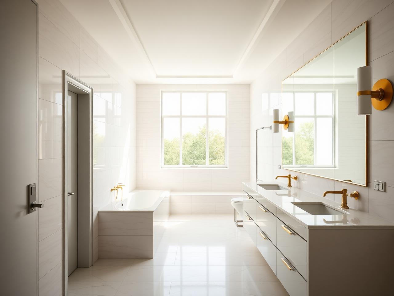 Guest Bath — after the renovation, same camera angle