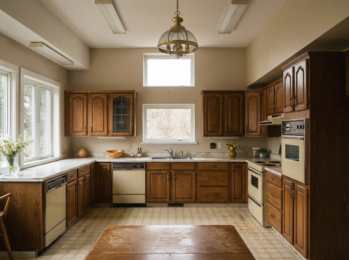 Open Kitchen — before state, same camera angle