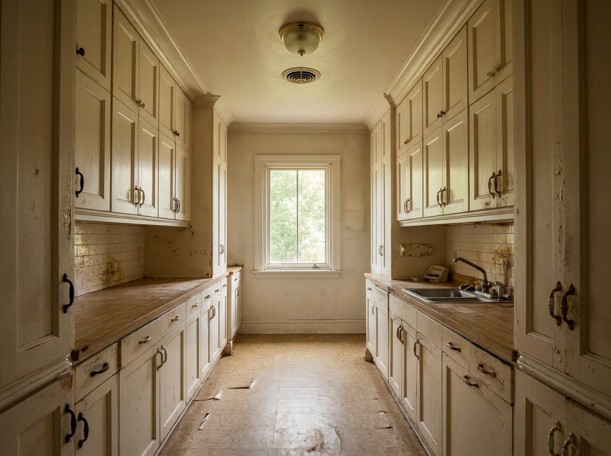 Classic Kitchen — before state, same camera angle